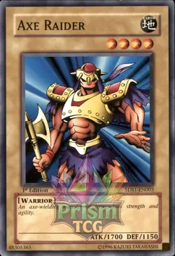 1st Ed Axe Raider 5DS1-EN003 Yugioh - Image 1