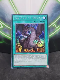 Yugioh The Claw of Hermos DRL2-EN013 Secret Rare 1st Edition NM - Image 1
