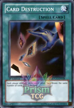 1st Ed Card Destruction SDGU-EN028 Yugioh - Image 1