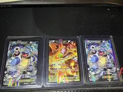 Pokemon TCG Blastoise EX XY122 Full Art Holo Black Star Promo And Charizard - Image 1
