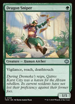 4x MTG Dragon Sniper, NM-Mint, English Tarkir: Dragonstorm - Image 1