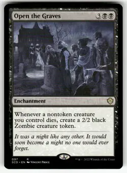 OPEN THE GRAVES #97 MTG STARTER COMMANDER DECKS RARE - Image 1