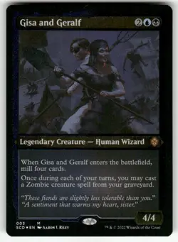 GISA AND GERALF (FOIL ETCHED) #3 MTG STARTER COMMANDER DECKS MYTHIC - Image 1