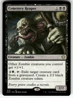 CEMETERY REAPER #70 MTG STARTER COMMANDER DECKS RARE - Image 1
