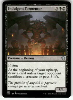INDULGENT TORMENTOR #81 MTG STARTER COMMANDER DECKS UNCOMMON - Image 1