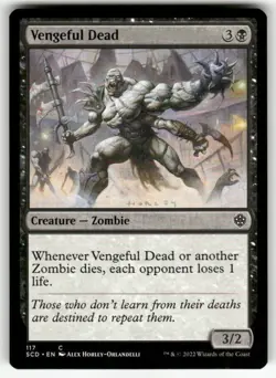 VENGEFUL DEAD #117 MTG STARTER COMMANDER DECKS COMMON - Image 1