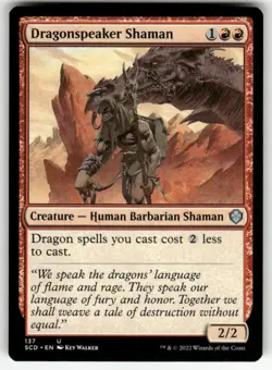 DRAGONSPEAKER SHAMAN #137 MTG STARTER COMMANDER DECKS UNCOMMON - Image 1