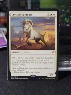 MTG Crested Sunmare Hour of Devastation MP Free Ship - Image 1