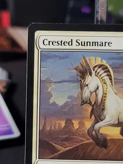 MTG Crested Sunmare Hour of Devastation MP Free Ship - Image 2