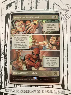 MTG Origin of Spider-Man (Borderless FOIL) - Marvel's Spider-Man (SPM) R 0218 - Image 1