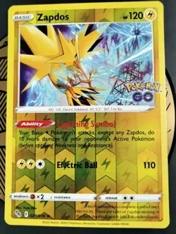 Zapdos 029/078 (Reverse Holo) Pokemon GO Pokemon TCG NM/M - Image 2