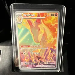 Pokemon Rapidash 189/182 Sv10 Destined Rivals Illustration Rare Holo - Image 1