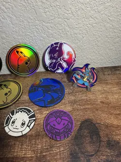 Lot Of Pokemon (2) Pins And (11) Coins Lucario Lugia Charizard Eevee Pikachu + - Image 4