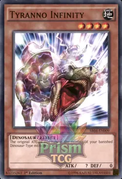 1st Ed Tyranno Infinity SR04-EN009 Yugioh - Image 1