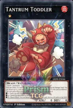 1st Ed Tantrum Toddler LEDE-EN046 Yugioh - Image 1
