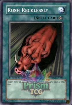 1st Ed Rush Recklessly 5DS1-EN025 Yugioh - Image 1