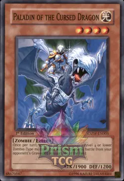 1st Ed Paladin of the Cursed Dragon SDZW-EN003 Yugioh - Image 1