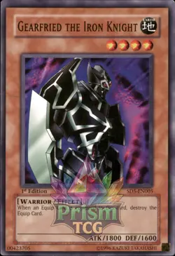 1st Ed Gearfried the Iron Knight SD5-EN005 Yugioh - Image 1