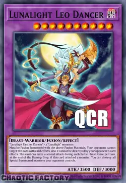 YUGIOH RA04-EN053 Lunalight Leo Dancer Quarter Century Secret Rare 1st Edition N - Image 1