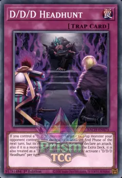 1st Ed D/D/D Headhunt BACH-EN075 Yugioh - Image 1