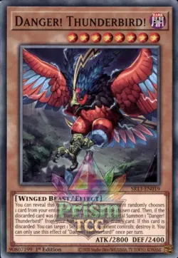 1st Ed Danger! Thunderbird! SR13-EN019 Yugioh - Image 1