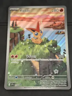 JUMBO Victini 208 Victini Box Promo Holo Full Art NM Pokemon Card 2025 - Image 1
