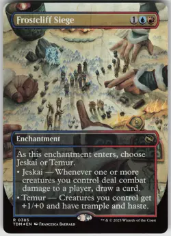 MTG Frostcliff Siege Borderless Foil NM Tarkir: Dragonstorm Magic 385 - Image 1