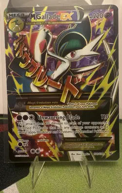 Pokemon TCG M Gallade EX Full Art Holo Rare Card 100/108 Roaring Skies - Image 2