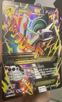 Pokemon TCG M Gallade EX Full Art Holo Rare Card 100/108 Roaring Skies - Image 5