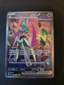 Iron Valiant ex 249/182 Pokemon SV04: Paradox Rift Special Illustration Rare LP - Image 1