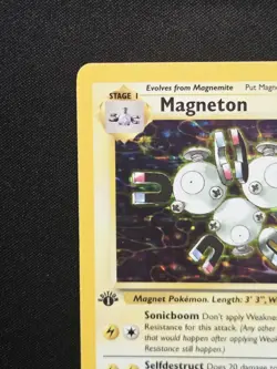 Magneton 1st Edition 11/62 Holo Rare Fossil Set WoTC Pokemon 1999 NM - Image 3