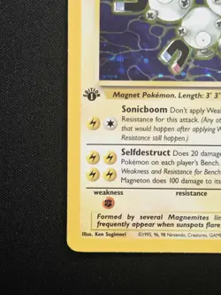 Magneton 1st Edition 11/62 Holo Rare Fossil Set WoTC Pokemon 1999 NM - Image 5