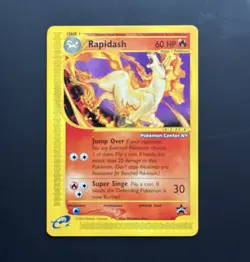 Pokemon (2002) Rapidash Black Star Promo 51 Pokemon Center NY - Image 1