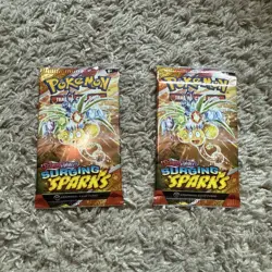 Pokemon TCG Scarlet And Violet Surging Sparks Lot of 2 OPENED PACKS - Image 1