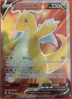 Pokemon TCG Dragonite V 191/203 Evolving Skies Ultra Rare Full Art Holo ENG - Image 1