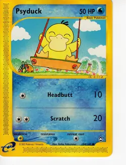 Light Play Pokemon TCG Psyduck 104/147 Non Foil Aquapolis - Image 1