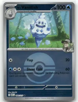 n's Vanillish 050/217 Poke Ball Reverse Holo Ascended Heroes Pokemon TCG - Image 1