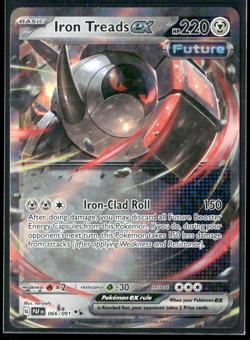 Iron Treads Ex 066/091 Double Rare Paldean Fates Holo Pokemon TCG - Image 1