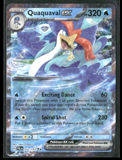 Quaquaval ex - 052/193 - Paldea Evolved (PAL) Double Rare Holo Pokemon TCG - Image 1