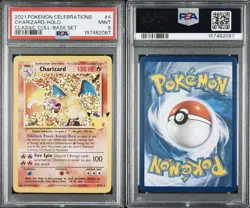 2021 POKEMON CELEBRATIONS CLASSIC COLLECTION #4 CHARIZARD-HOLO PSA 9 - Image 3