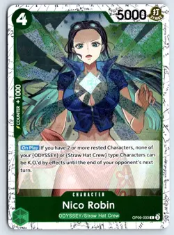 Nico Robin (Pirate Foil) OP09-033 One Piece Premium Booster -The Best- Vol. 2 NM - Image 1
