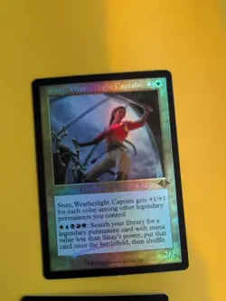 Sisay, Weatherlight Captain & Aven Mindcensor. Retro FOIL MTG 2 Card. - Image 3