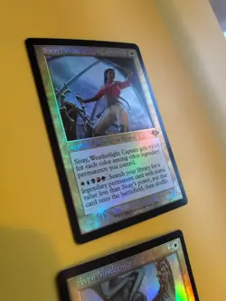 Sisay, Weatherlight Captain & Aven Mindcensor. Retro FOIL MTG 2 Card. - Image 4