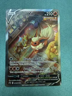 Pokemon TCG Flareon V SWSH179 Black Star Promo Card NM/Mint Condition UK SELLER - Image 1
