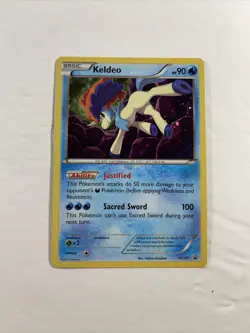 Pokemon KELDEO XY191 Holo Foil Rare Black Star Promo Card Mythical Collection - Image 1
