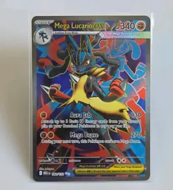 Mega Lucario EX 160/132 Full Art NM Mega Evolution Pokemon Card - Image 1