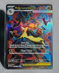 Mega Lucario EX 160/132 Full Art NM Mega Evolution Pokemon Card - Image 2