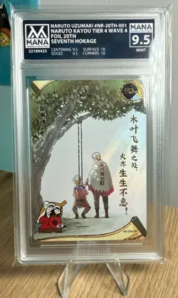 Naruto Uz umaki Nr-20th-001 Naruto Kayou Card AI Grade Mana 9.5 Mint - Image 1