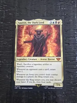Wizards of the Coast MTG Sauron, the Dark Lord LTR Mythic Rare EN #0224 - Image 1