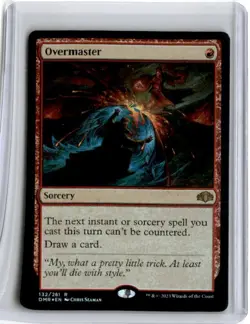 Dominaria Remastered Magic The Gathering #132 Overmaster Foil Rare - Image 1